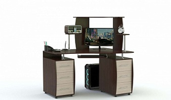 Угловой компьютерный стол КС-12У 2Я BMS для школьника