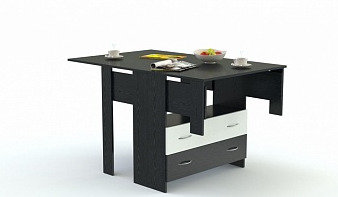 Кухонный стол Прага 16 черного цвета BMS