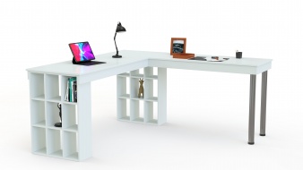 Письменный стол с полками для двоих Веста 4 BMS по индивидуальному размеру