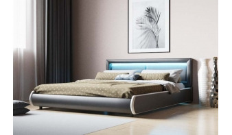 Кровать мягкая Омелия с LED BMS по индивидуальному заказу
