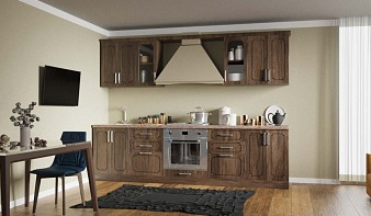 Кухонный гарнитур Дарина-1 BMS коричневого цвета
