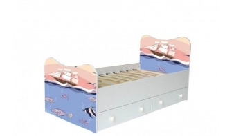 Кровать Парусник BMS с ортопедическим основанием