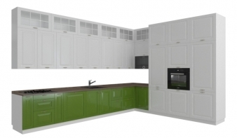 Кухня Зеленая BMS цвет белый