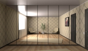 Встроенный Распашной шкаф Яна BMS с зеркалом