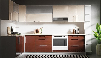 Кухня Александр 5 BMS коричневого цвета
