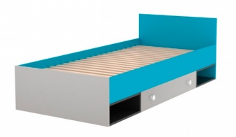 Синяя Кровать Almer BMS