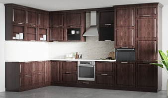 Кухня Ульяна-7 BMS коричневого цвета