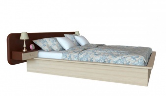Двуспальная кровать с полками Лея 16