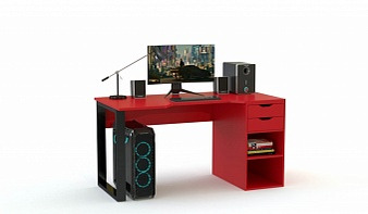 Геймерский стол Слип-7 BMS красного цвета