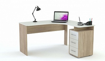 Угловой письменный стол Лайт-2У с ящиками BMS по индивидуальному размеру