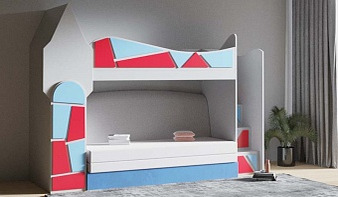 Кровать-чердак с диваном Санни 8 с рабочей зоной