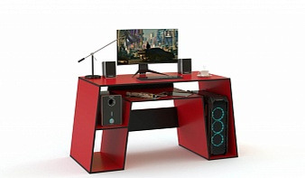 Геймерский стол Танго 5 BMS красного цвета