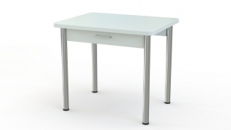 Белый кухонный стол с ящиком Эльма 4 BMS