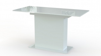 Белый раскладной стол на кухню Diamond BMS