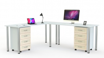 Письменный стол для двоих Дублин 95 BMS по индивидуальному размеру