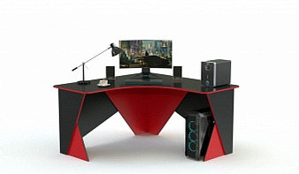 Геймерский стол Экспресс-1 BMS красного цвета