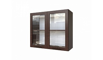Шкаф верхний со стеклом 2 двери Брауни  BMS