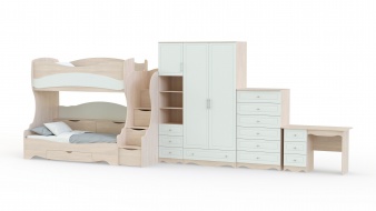Модульная детская Акварель 1 BMS для детской спальни