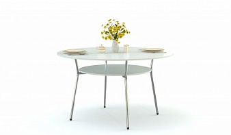 Круглый кухонный стол белого цвета Раум 3 BMS