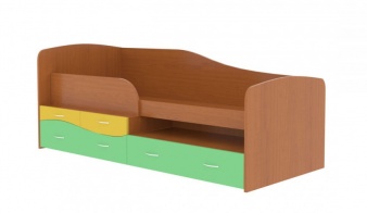 Коричневая Детская кровать VMM 1 BMS