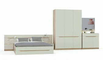 Спальня Бэверли со шкафом BMS цвет белый