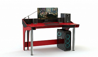 Геймерский стол Джек-2 BMS красного цвета