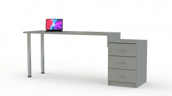 Письменный стол Грей-1 BMS по индивидуальному размеру