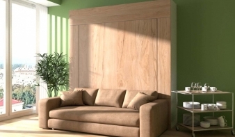 Вертикальная Шкаф-кровать с диваном Премьера 2 BMS
