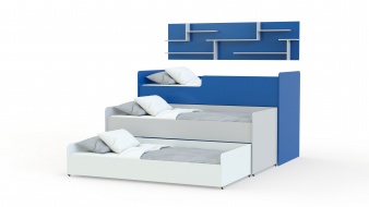 Детская трехъярусная кровать ДМ-164 BMS для детской спальни