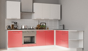 Кухня Дарина М-1 BMS красного цвета