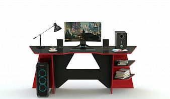 Геймерский стол Камелот-6 BMS красного цвета