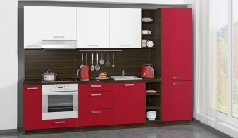 Кухня Лацио BMS красного цвета