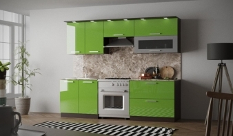Кухня Джаз 2200 BMS зеленого цвета