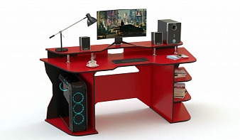 Геймерский стол Камелот-3 BMS красного цвета