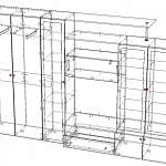 Чертеж Мебельная стенка Светлана 2 BMS