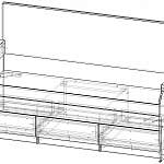 Чертеж Кровать Юность BMS