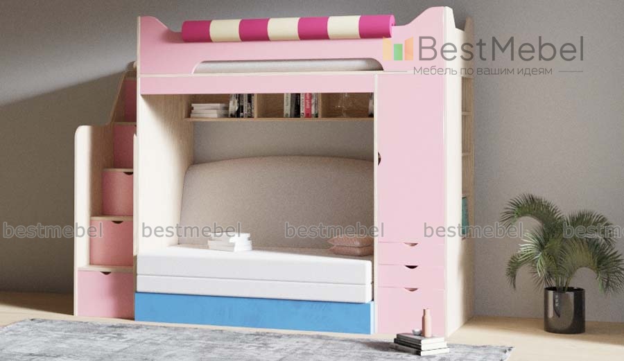 Детская кровать с диваном Фелиция 8 BMS