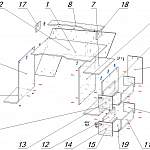 Схема сборки Геймерский стол Мустанг-4 BMS