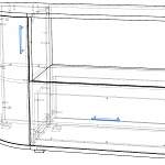 Чертеж Комод радиусный Флер 11 BMS