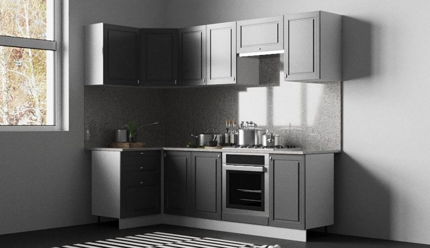 Кухонный гарнитур Ева угловой 2400 BMS - Фото