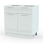 Тумба напольная 2 ящика и двери Греция BMS - Фото 1