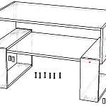 Чертеж Журнальный стол Mobyus BMS