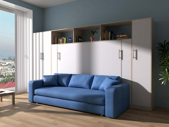 Шкаф-кровать с диваном Элли 10 BMS - Фото