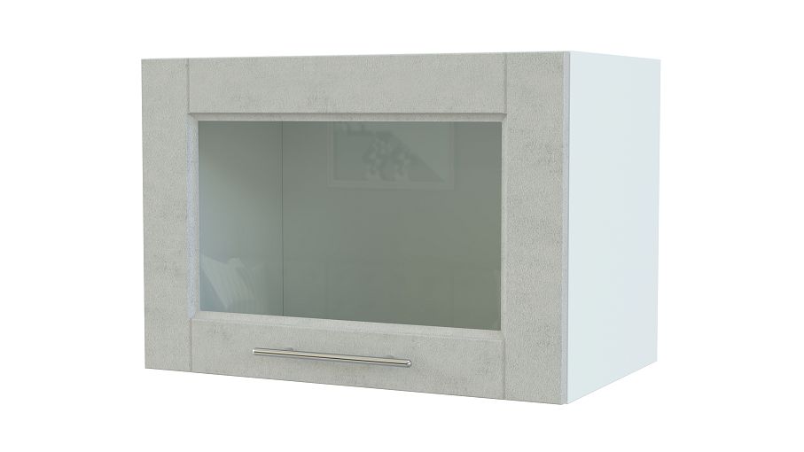 Шкаф верхний горизонтальный остекленный Сканди BMS - Фото