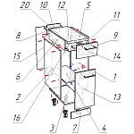 Схема сборки Шкаф нижний с 1-ой дверцей и ящиком Европа 301 BMS