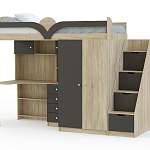 Кровать-чердак с рабочей зоной Мираж К-32 BMS - Фото 1