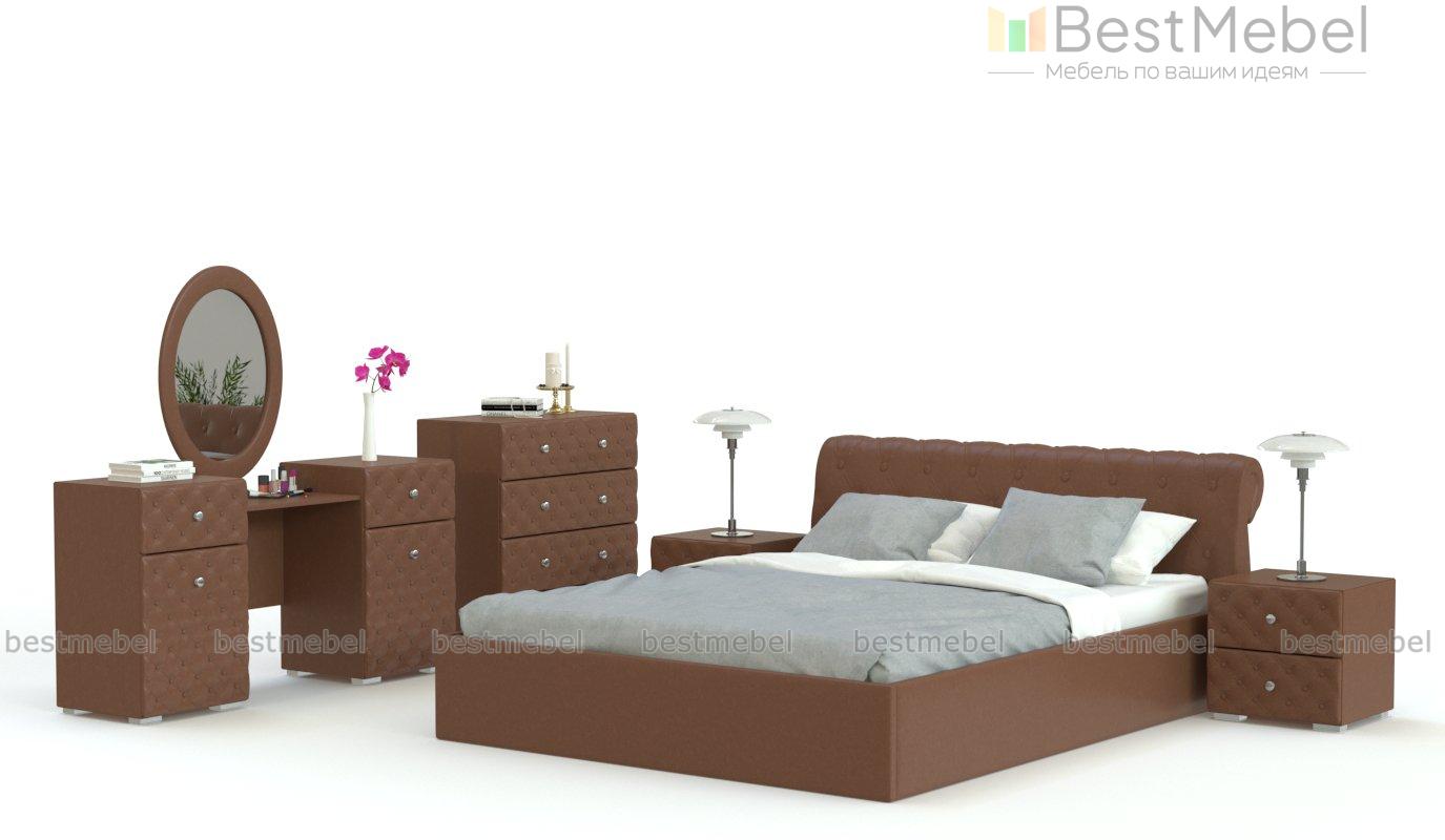 Спальня из экокожи Бетти 1 BMS - Фото