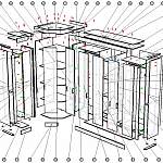 Схема сборки Угловой шкаф Мальва 43 BMS