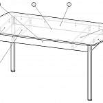 Схема сборки Кухонный стол Танго ПО ст-КР 02 BMS