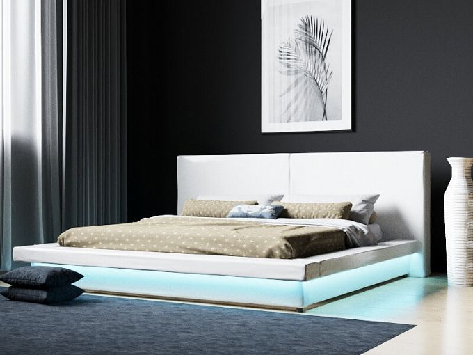 Кровать с мягкой обивкой Подиум BMS - Фото